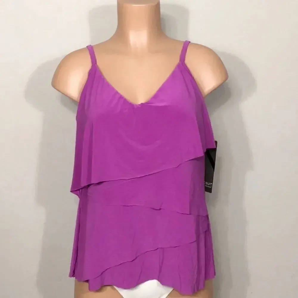 MAGICSUIT orchid tankini top. 8. NWT